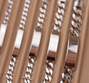 Collier de chaîne Rolo taillé en diamant de luxe pour femmes bijoux de cadeau de fiançailles à la mode-Vente en gros - Product Image 6