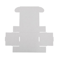 Boîte en carton blanc recyclé biodégradable personnalisée avec doublure en éponge, emballage en papier kraft, boîte d'expédition pour vêtements, chaussettes