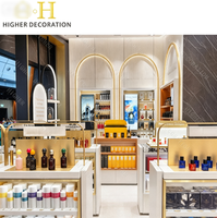 Vitrine en verre pour parfums, design moderne, présentoir cosmétique, kiosque de parfums pour centre commercial