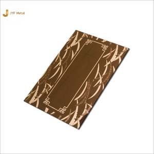 Lámina Decorativa Grabada de Acero Inoxidable 304 EX138, Panel de Puerta de Ascensor con Acabado Espejo Dorado, Corte y Plegado Personalizados, Espesor a Medida, Estándar JIS - Product Image 2