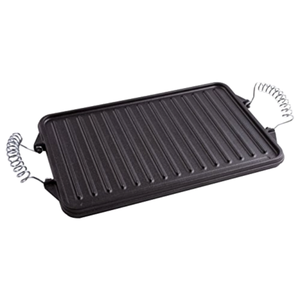 <span class=keywords><strong>Lodge</strong></span> Pre-experimentado de <span class=keywords><strong>hierro</strong></span> fundido parrilla Pan con ayudar a manejar - Product Image 4