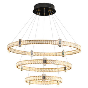 Suspendus Cercle Suspendus Lumières Design Moderne Led Or Luxe Anneau Cristal Lustre - Product Image 6