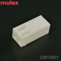 Soket Sinyal Crimp 2 Pin MOLEX 22012027 Receptacle Wire 2.54mm untuk Perempuan