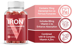 <span class=keywords><strong>C</strong></span> vitamini bağışıklık desteği Vegan demir anemi bitkisel şeker ile yetişkinler için demir Gummies OEM demir Gummies takviyeleri - Product Image 3