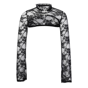 <span class=keywords><strong>Chaqueta</strong></span> corta <span class=keywords><strong>de</strong></span> encaje Steampunk para mujer, Tops sexys Vintage <span class=keywords><strong>de</strong></span> manga larga para <span class=keywords><strong>Bolero</strong></span>, ropa <span class=keywords><strong>de</strong></span> calle gótica, Tops elegantes <span class=keywords><strong>de</strong></span> <span class=keywords><strong>fiesta</strong></span> - Product Image 1