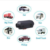 Nuevo Calentador de Estacionamiento Diésel WINFULL 12V/24V 5KW, Portátil, Material ABS Negro, 8.6KG, Un Año de Garantía para Autocaravanas, Caravanas y Casas Rodantes