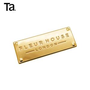 Bolsa de moda, accesorios de decoración de Hardware, placa de identificación de <span class=keywords><strong>Metal</strong></span>, logotipo resistente a la corrosión personalizado, piezas de bolsa, accesorios - Product Image 2