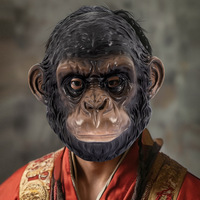 Masque en métal Black Myth Wukong, coiffe du Roi Singe, accessoire de jeu amusant, article d'Halloween, best-seller transfrontalier