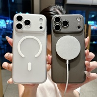 Funda Simple Translúcida Ultrafina para Teléfono, Compatible con iPhone 17, 16 Pro Max, 15, 14, 13, 12, Colorida, Magnética, con Carga Inalámbrica