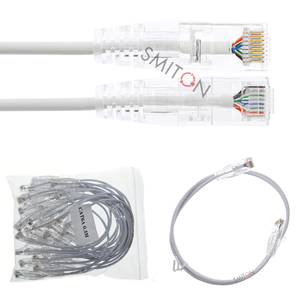 Échantillon Gratuit Câble <span class=keywords><strong>Ethernet</strong></span> Cat6 en Cuivre Ultra-Fin PVC UTP RJ45 (Options 1m/5m) - Product Image 3