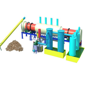 Horno de Carbonización de Gran Capacidad para Trabajo Continuo, Horno de Carbonización de Residuos Agrícolas, Máquina de Pirólisis de Biocarbón - Product Image 1