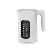 Bouilloire Électrique Sans Fil à Double Paroi en Verre 1,8 L 1500 W avec Contrôle de Température, Meilleure Vente sur le Marché Européen, pour Usage Domestique et Industriel