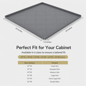 BZHUO BZ-GJ818E Contemporary Rectangle <b>Silicone</b> Protective <b>Pads</b> Customized Logo Durable Eco-Friendly 6 Sizes for Home Bathroom - Product Image 4