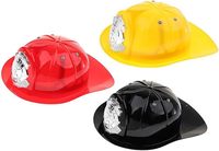 Casque de pompier pour enfants MHH89 Deluxe, rayé, personnalisable, en plastique épais