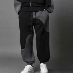 Conjunto de Sudadera con Capucha y Pantalones Deportivos de 2 Piezas, Corte Regular, con Cierre y Bloques de Color, Personalizable con Logotipo Bordado - Product Image 4