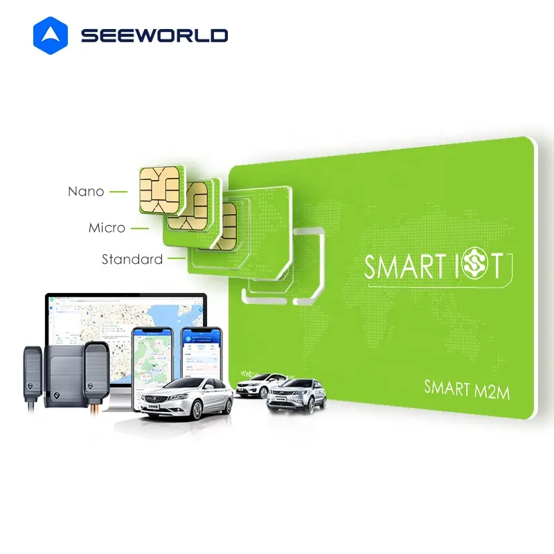SEEWORLD Global International IoT M2M SIM Card Starter Kit Support 2G 3G 4G Cat 1 CAT M1 For GPS Tracking Device