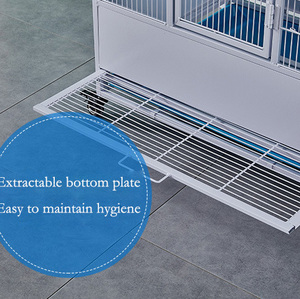 Cage à oiseaux de luxe en fil d'acier avec cadre en fer - Enclos spacieux et respirant pour animaux de compagnie, écologique, avec plateau et boîte en plastique - Product Image 5