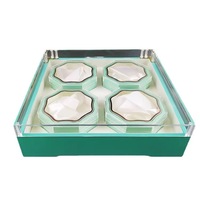 Grande boîte cadeau en plastique avec quatre boîtes intérieures, boîte de présentation pour nid de cendrier, boîte pour Cordyceps Sinensis et Ginseng