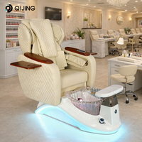 Nouvelle conception de fauteuil de pédicure pour salons de manucure, avec dossier haut, bain à remous, jets magnétiques, station de soin des pieds et massage Human Touch