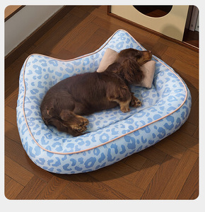 Coussin pour animaux de compagnie toutes saisons, imperméable, pour petits chiens et chats, en tissu sergé haute densité, avec rebord surélevé de 8 cm, anti-rayures et antidérapant - Product Image 5