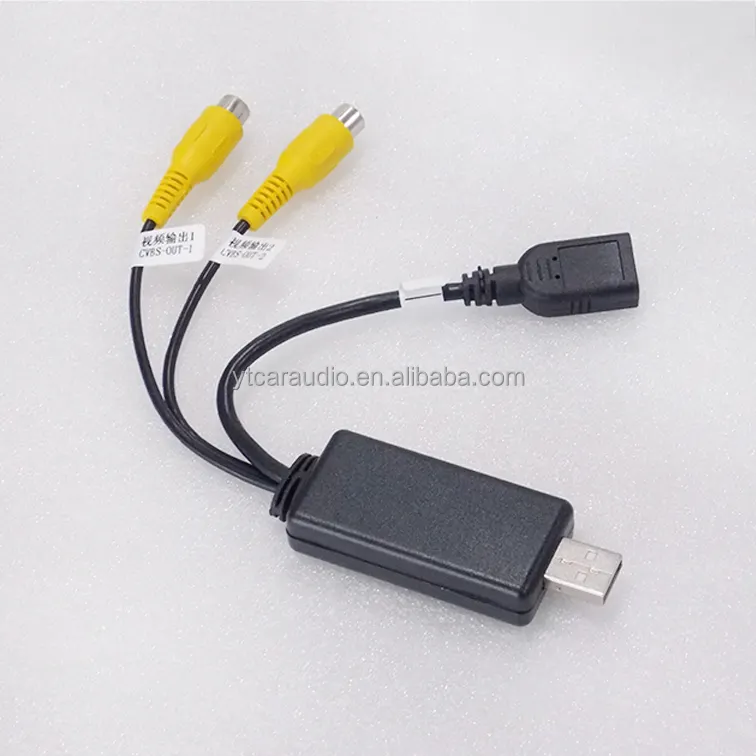 Android GPS universal USB to CVBS (RCA) AV Signal Converter Adapter For Original Rearview Camera video output