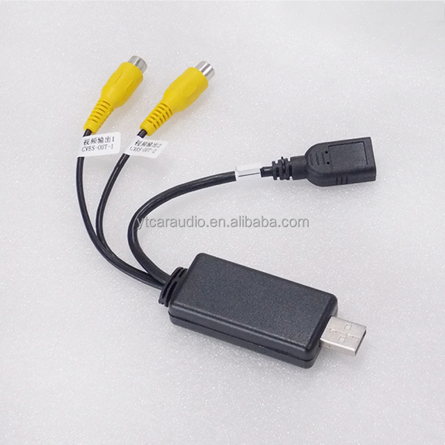 Android GPS Universal USB to CVBS (RCA) AV Signal Converter Adapter for Original Rearview Camera Video Output
