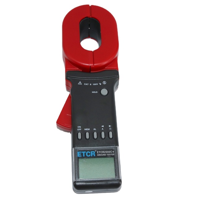 ETCR2000C+ Clamp Earth Resistance Tester Ground Resistance Meter 0.01-1200Ohm with Alarm Function
