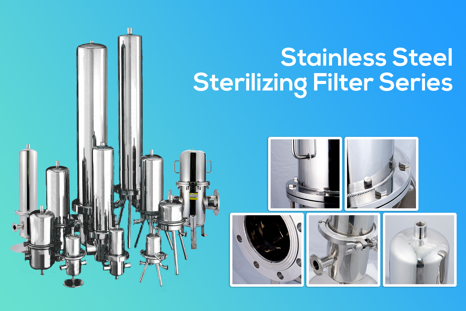 China Sterile Air Filters With Stainless Steel For Air Compressor