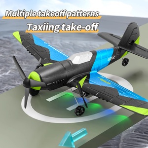 Avion RC en mousse 4DRC G8 avec stabilisateur gyroscopique 6 axes, planeur RTF, télécommande 2 canaux 2,4 GHz, <span class=keywords><strong>décollage</strong></span> manuel, chasseur, <span class=keywords><strong>hélicoptère</strong></span> - Product Image 2