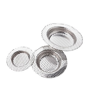 Stainless Steel Perforated Filter <b>Screen</b> 3 Sizes Kitchen Sink Drain <b>Cover</b> Waste Separator - Product Image 5