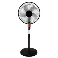 Ventilateur sur pied haute puissance avec contrôle multi-vitesses, cinq pales, oscillation réglable, circulation d'air.