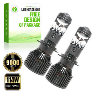 Phares LED MP4A Premium en aluminium aéronautique 114W 9000LM avec ventilateur turbo pour la moto – Solution d'éclairage longue distance - Product Image 1