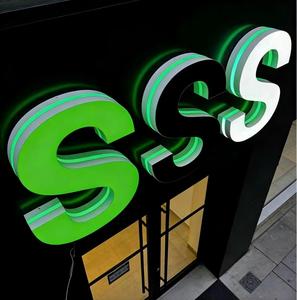 Letrero de Pared 3D Acrílico Iluminado por LED Personalizado, con Iluminación Frontal y Trasera, para Oficina, Publicidad Exterior, Señalización de Estaciones - Product Image 3