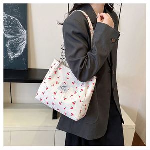 Sacs à main d'usine I-0548, sac fourre-tout grande capacité, motif cerise, sac à main pour étudiante, sac à main en cuir pour femme - Product Image 3