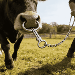 Pinza para toros WANJIA, herramienta de acero inoxidable para el manejo de ganado, control de toros, sujeción de vacas y uso en granjas ganaderas - Product Image 2