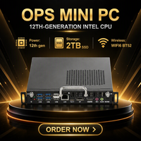 Ordinateur industriel INYUDA M12U M13U OPS sans ventilateur, processeur Intel Core I5 I7 de 12e/13e génération, pour écran de tableau blanc interactif