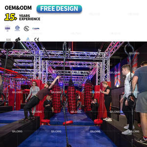 Ninja Krijger Obstakels Interessante Speeltuin Gym Spelen Centrum Kids Ninja Course Indoor Speeltoestellen Voor Kinderen Volwassen - Product Image 2