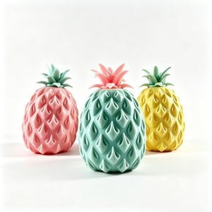 Stress Relief Squeeze Pop Bead Realistic Pineapple Fruit for Kids and Adults - Product Image 1