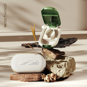 Thuốc Trường hợp ABS PP nhựa <span class=keywords><strong>mini</strong></span> y học Cutter Divider hộ gia đình Máy Tính Bảng cắt Một-hai hộp màu di động - Product Image 4