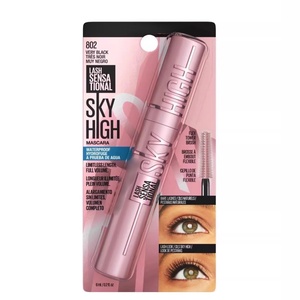 Máscara de Pestañas Voluminizadora y Alargadora Sensacional Sky High Lavable, Maquillaje de Ojos Negro - Product Image 6