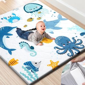 Tapis d'éveil pour bébé, épais, en EVA souple, pliable, pour les 0-24 mois, unisexe, usage domestique - Product Image 1