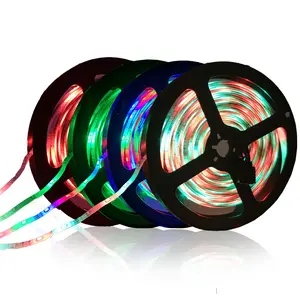 אור חבל Rgb עמיד למים עם אפליקציה 12v 5050 rgb פס גמיש אור מוסיקה בית 5 מטר להגדיר אורות רצועת