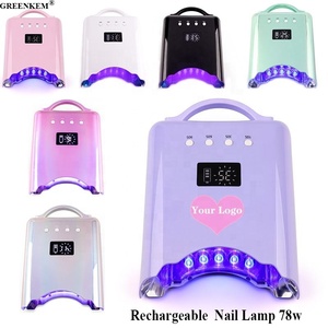 Nuevo Color recargable UV LED Gel lámpara de uñas 78W suministros de uñas inalámbricos de alta potencia secador profesional de esmalte de Gel de uñas - Product Image 1