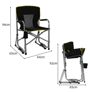 HOMFUL Cambodia Manufactured Freestyle Rocker Portable <strong>Rocking</strong> <strong>Chair</strong> Outdoor <strong>Camping</strong> <strong>Chair</strong> - Product Image 5