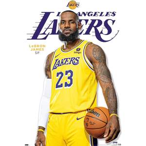 Póster de pared con acabado brillante de Symon NBA Los Angeles Lakers LeBron James Series 23, versión sin marco de 34L x 22.4W - Product Image 4
