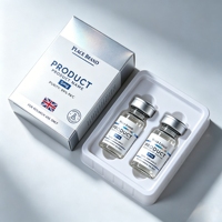 Étiquettes personnalisées imprimées en couleur CMJN pour flacons, autocollants adhésifs pour bouteilles de beauté en verre de 3 ml et 10 ml, emballage sur plateau en plastique