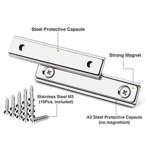 <span class=keywords><strong>Aimant</strong></span> en néodyme N52 en terre rare de 30*13.5*5mm, <span class=keywords><strong>aimant</strong></span> en bloc avec 2 trous de vis Csk, soudage, usage industriel, tiroir en bois caché, <span class=keywords><strong>porte</strong></span> - Product Image 2