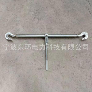 Tendeur de câble à double crochet en acier de 1T, 2T, 3T, 5T, 8T, 10T, 5 tonnes, vis à cliquet rotative en fer, vis à haute résistance à la traction, vis à enfiler - Product Image 5