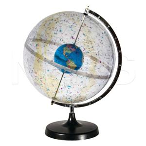 NERS attrezzature educative geografiche globo di plastica trasparente celeste - Product Image 2