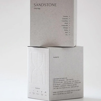 Boîte en papier d'emballage personnalisée, design luxueux et élégant, boîte en papier d'emballage pour café gris avec impression de logo en relief